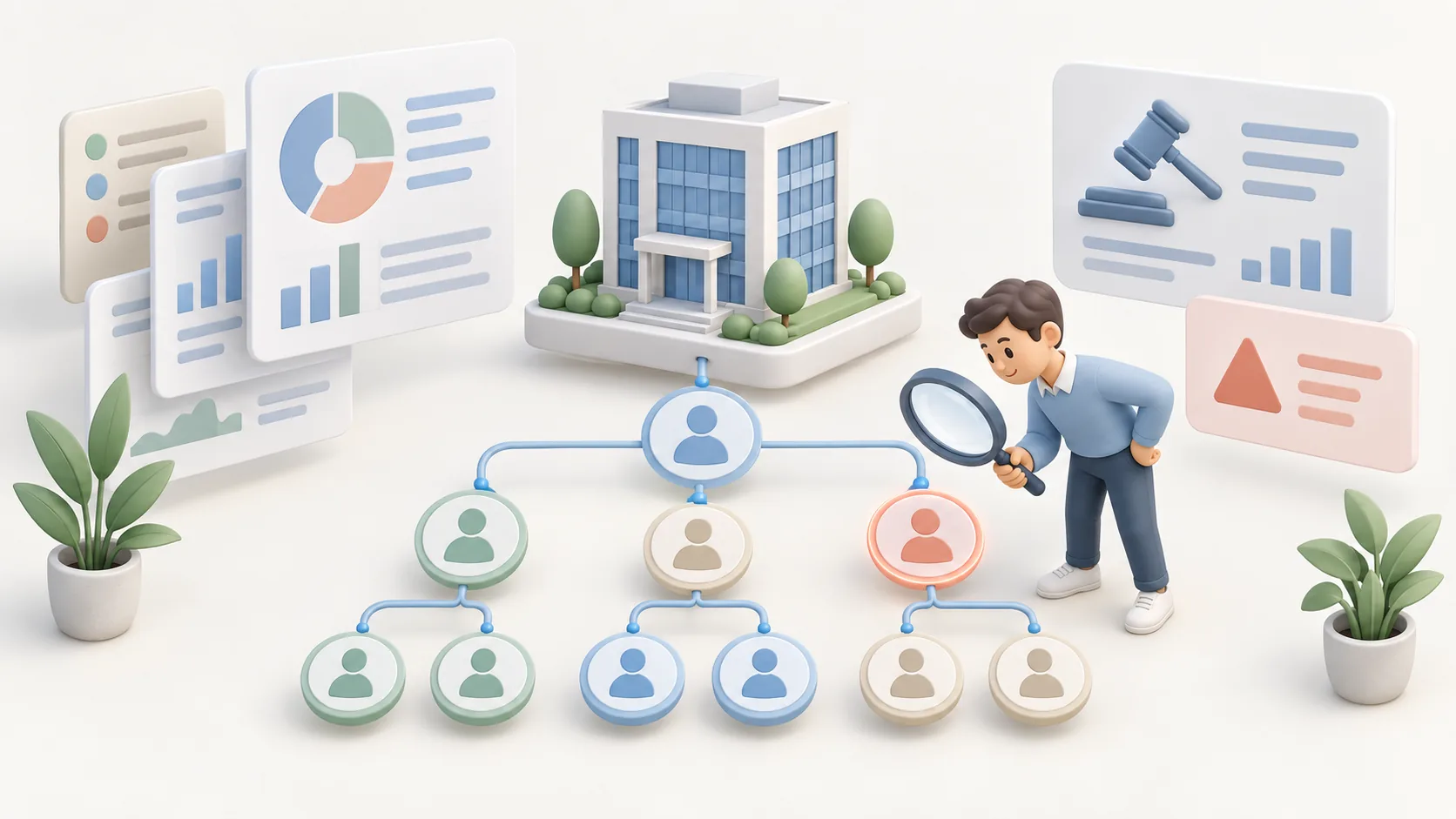 中國企業盡職調查怎麼做？資訊圖表配圖，呈現AI 知識中心的重點概念