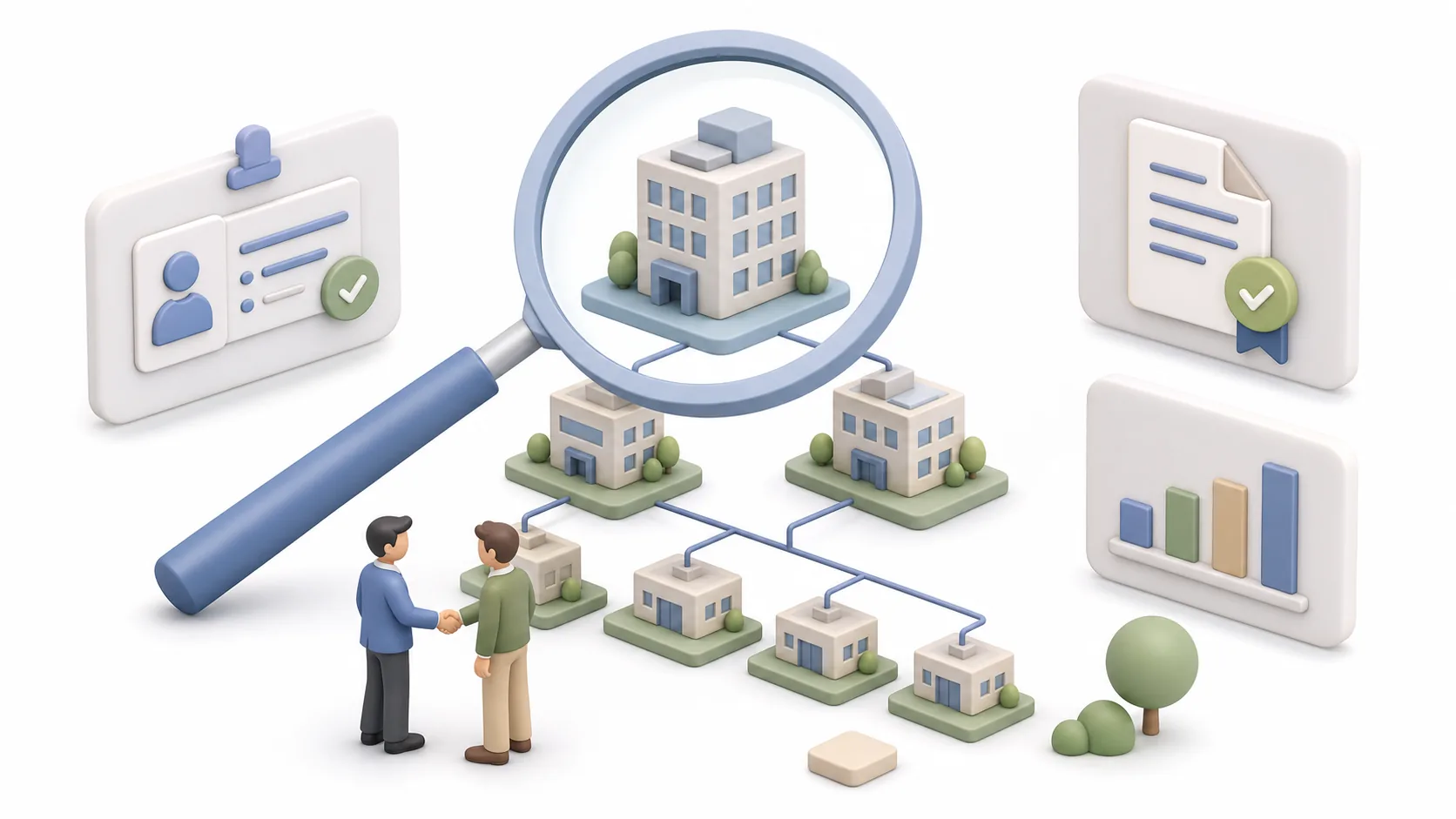 What is KYB? A Complete Guide to Business Due Diligence資訊圖表配圖，呈現AI 知識中心的重點概念