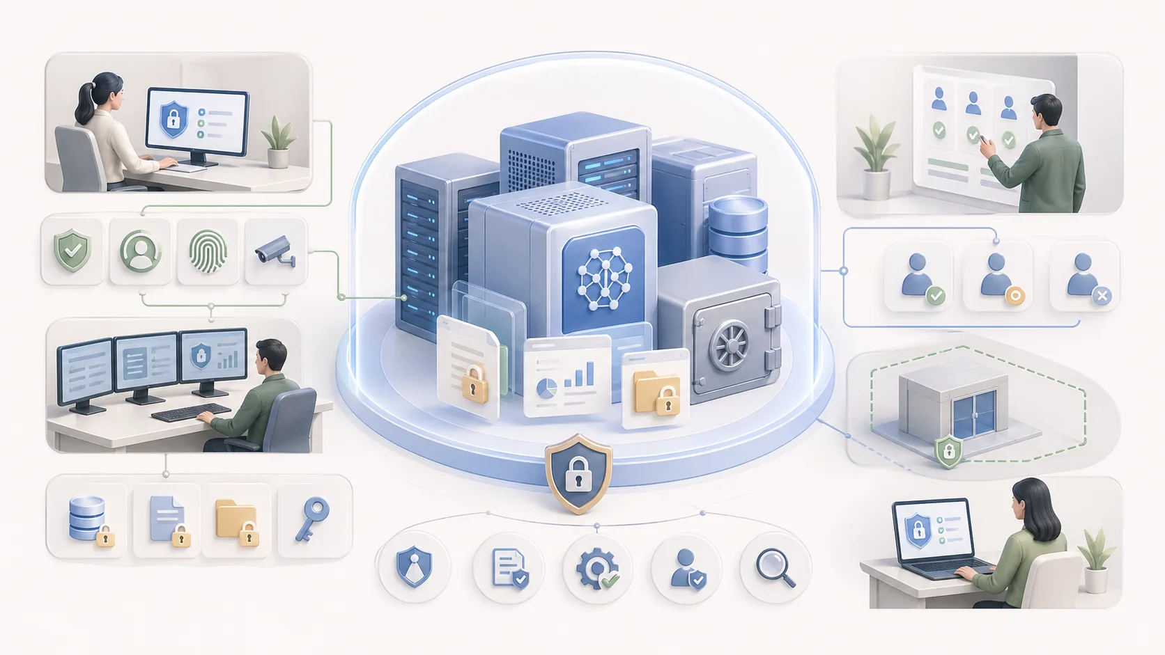 On-Premise AI Security Advantages: 5 Key Reasons Enterprises Choose Local Deployment資訊圖表配圖，呈現AI 知識中心的重點概念