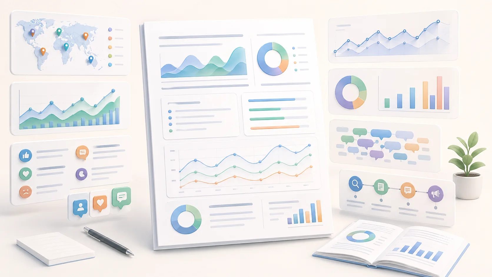 How to Write a Sentiment Analysis Report: Complete Template & Professional Guide資訊圖表配圖，呈現AI 知識中心的重點概念