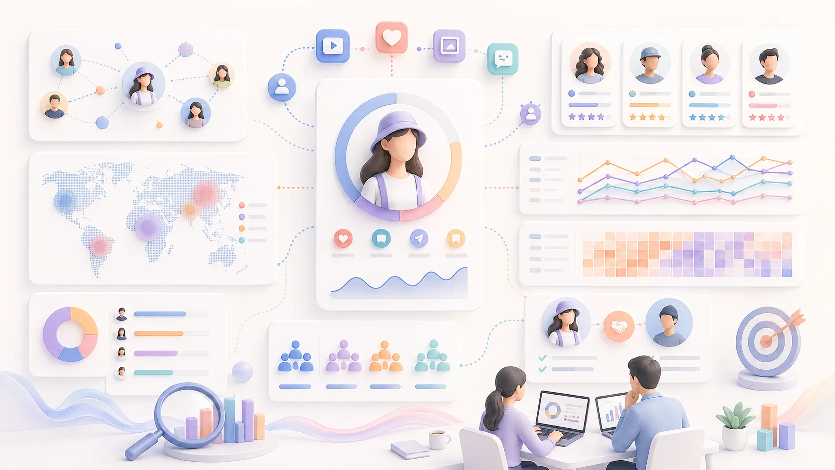 KOL & Influencer Analysis and Partnership Evaluation資訊圖表配圖，呈現應用案例的重點概念